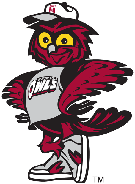 Temple Owls 1996-Pres Mascot Logo vinyl decal